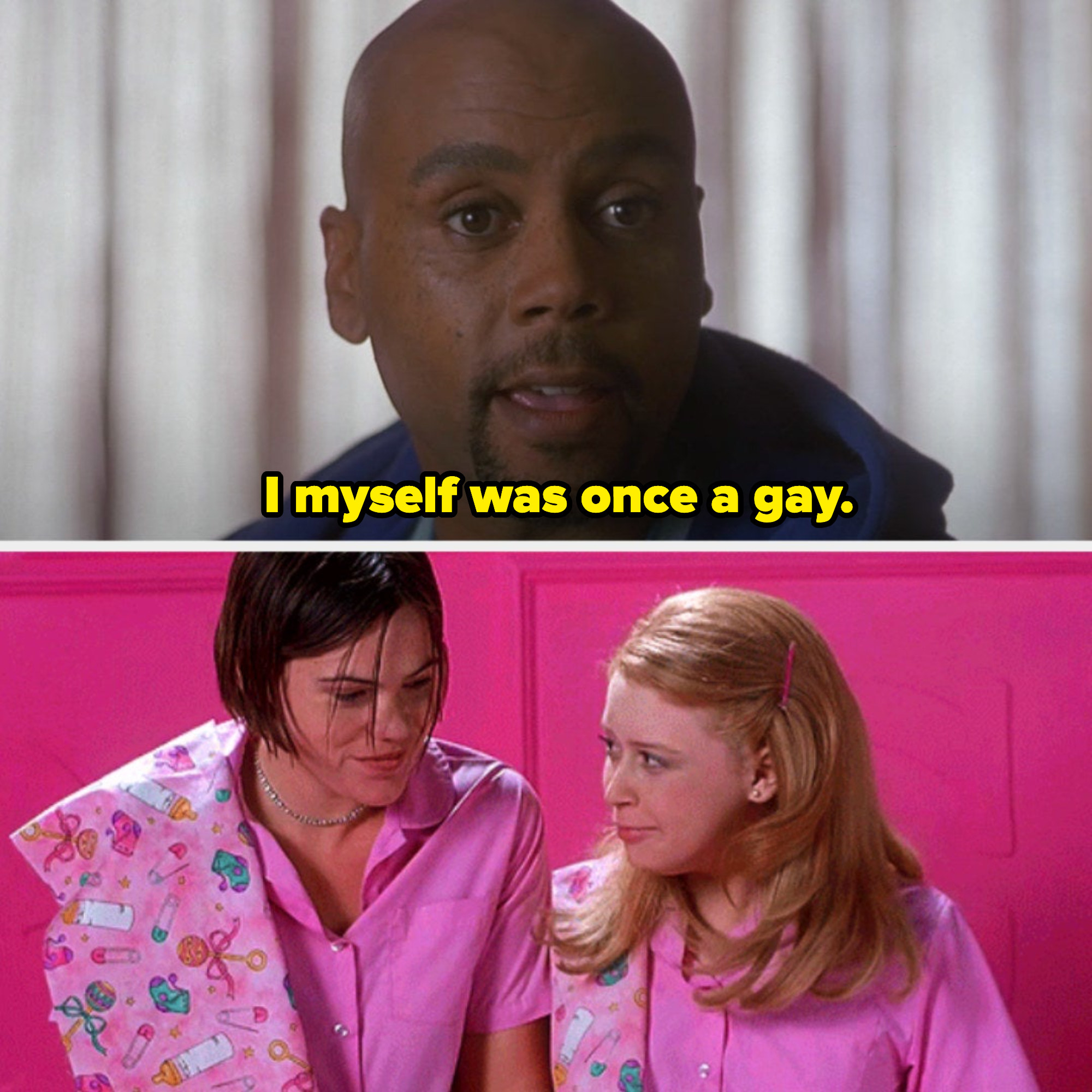 RuPaul saying: &quot;I myself was once a gay.&quot; Clea DuVall and Natasha Lyonne looking cutely at each other