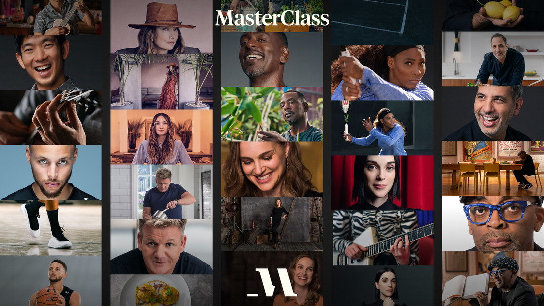 MasterClass promotional photo with teachers from various categories