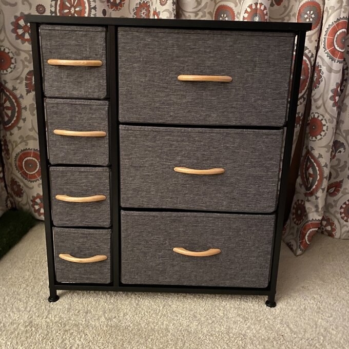 Review photo of the gray dresser