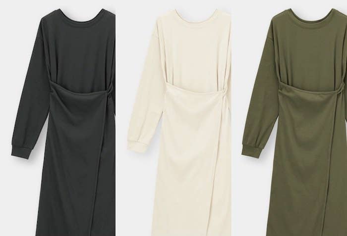 プチプラに見えないオシャレさ Guの 2wayワンピース 個性的なデザインが素敵です