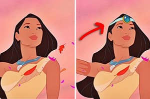 Pocahontas with a crown and without – which one is correct