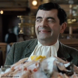 A gif of Mr. Bean doing a chef&#x27;s kiss