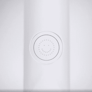 A gif of the white toothbrush which has a light-up display
