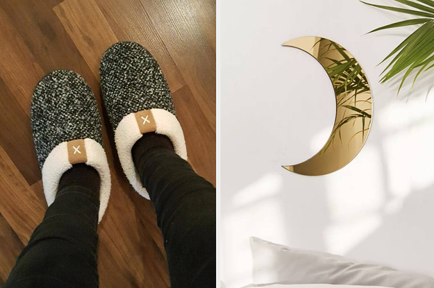 slippers left, mirror, right