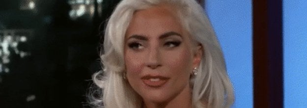 An image of Lady Gaga looking slightly annoyed