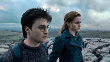 Daniel Radcliffe and Emma Watson in Harry Potter and the Deathly Hallows: Part 1