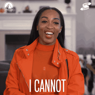 A woman saying &quot;I cannot&quot;