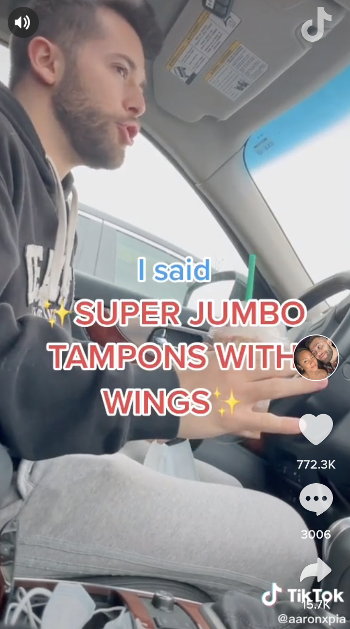 Fake Feminine Products Prank TikTok