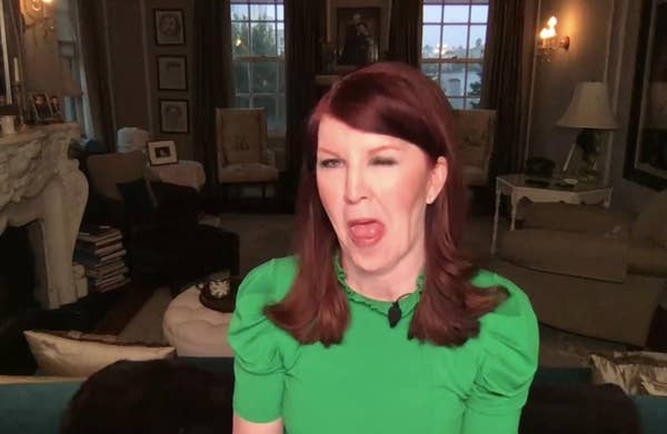 Kate Flannery from The Office winking