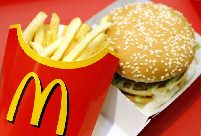 Big Mac hamburger and french fries