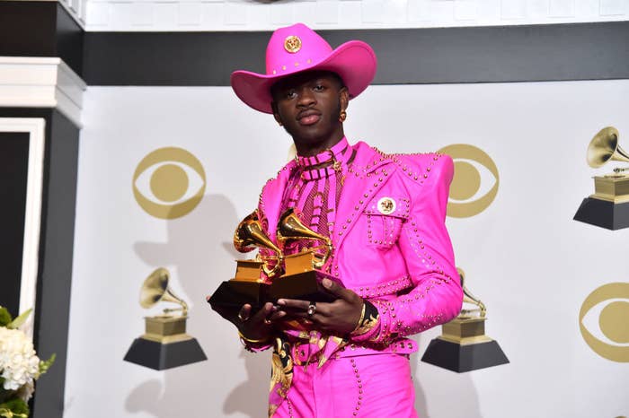 Lil Nas X holds two awards at the 62nd Annual GRAMMY Awards in 2020