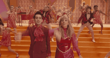 Taylor Swift and Brendan Urie dancing