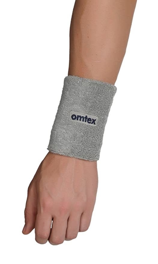 Grey sweat band.