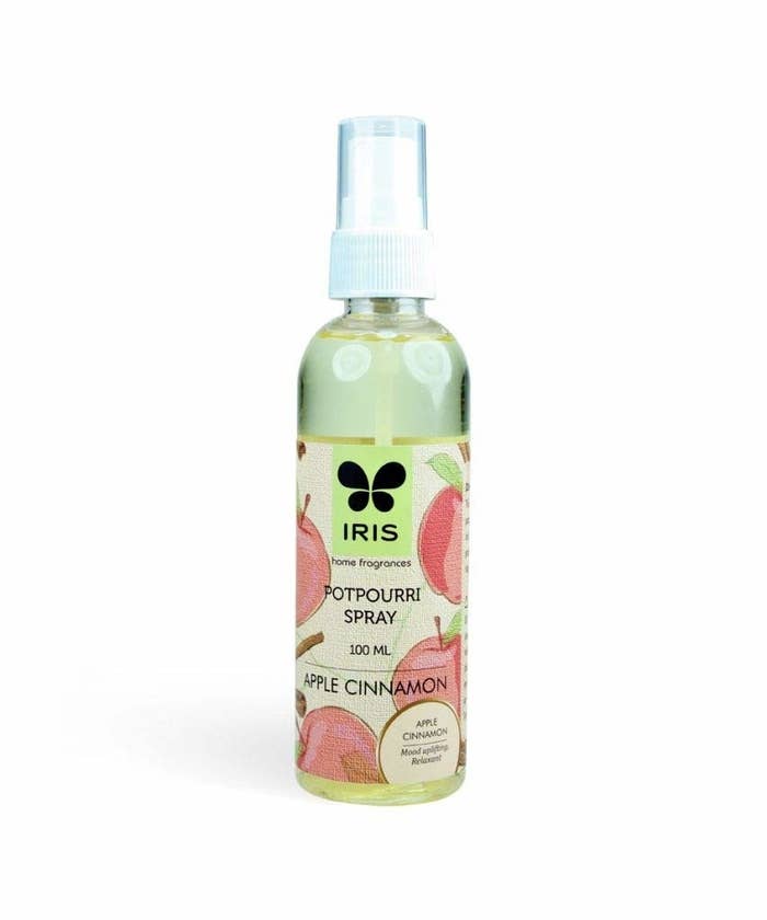 Bottle of the apple cinnamon scented spray