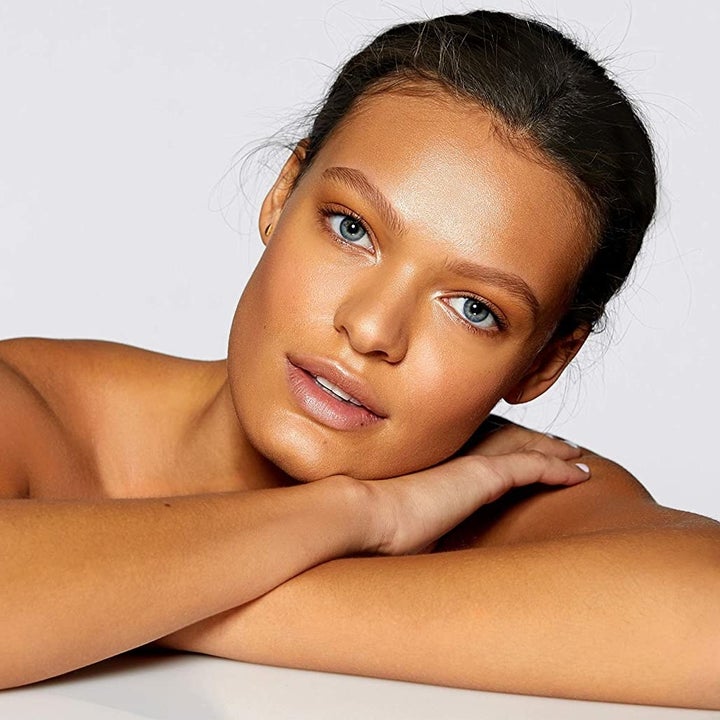 A model with glowing skin