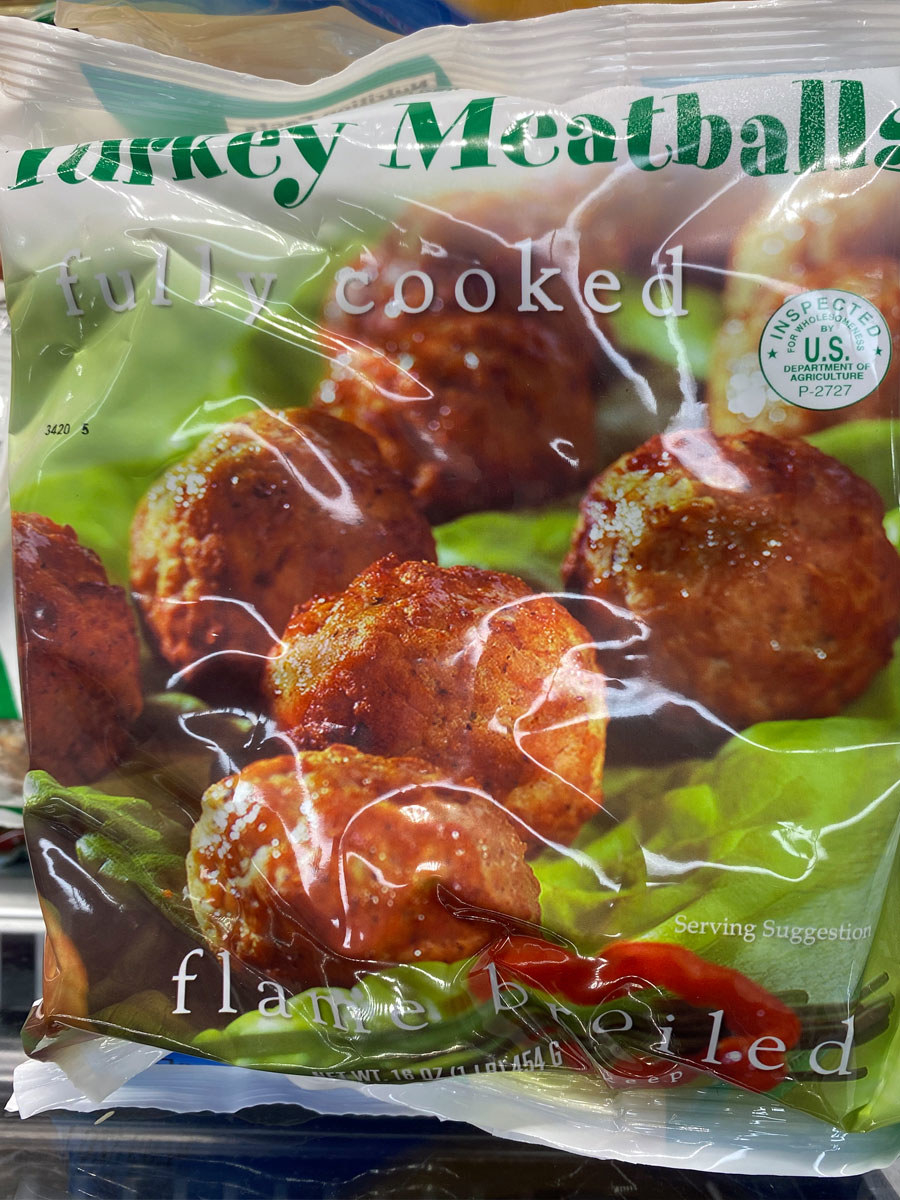 Fully Cooked Turkey Meatballs