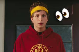Michael Cera in Juno looking awkward and introverted 