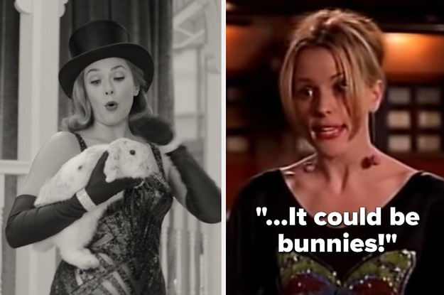 Wanda holding a bunny in