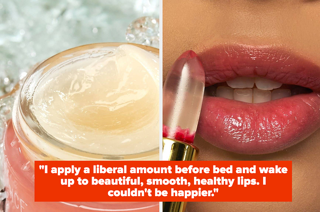 left image: lip mask, right image: winky lux lipstick