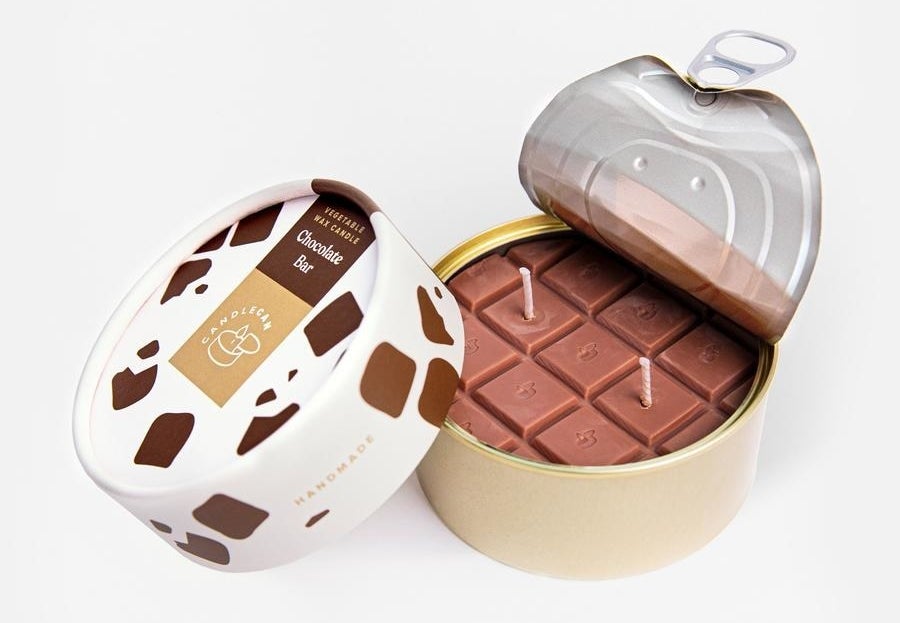 the chocolate bar candle