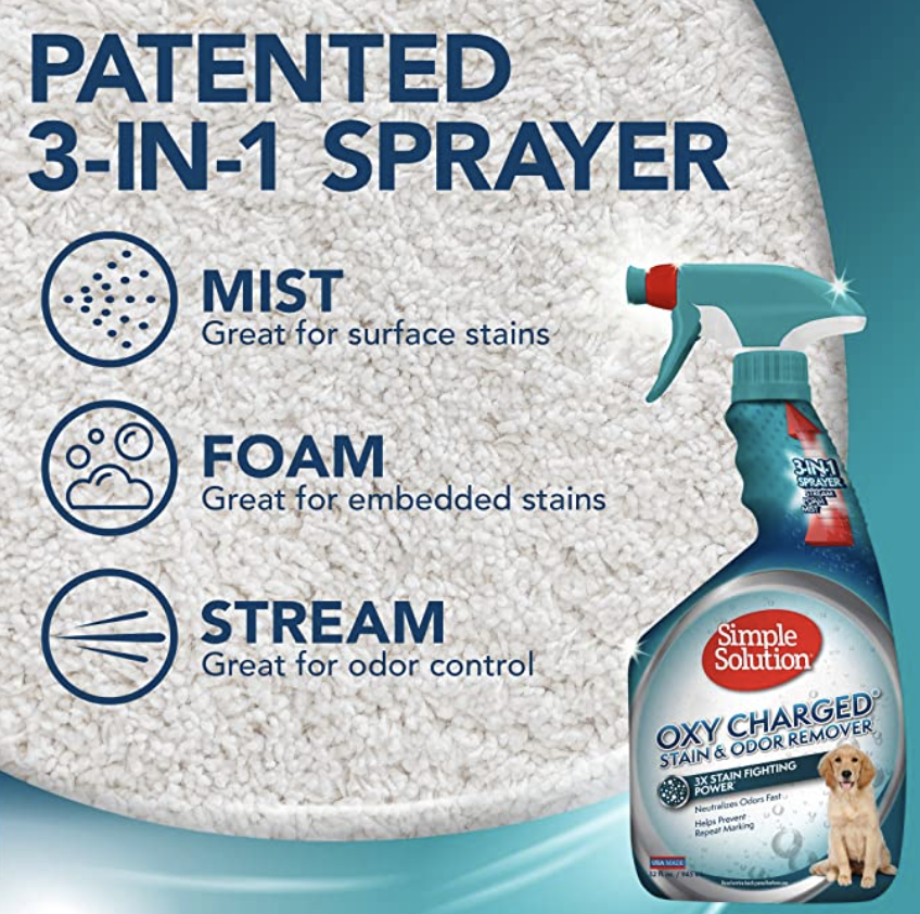 pet stain and odor remover spray
