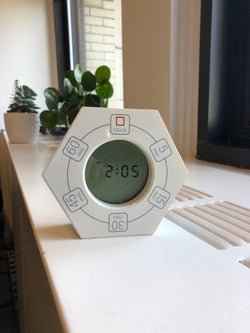 A BuzzFeeder's photo of the white timer