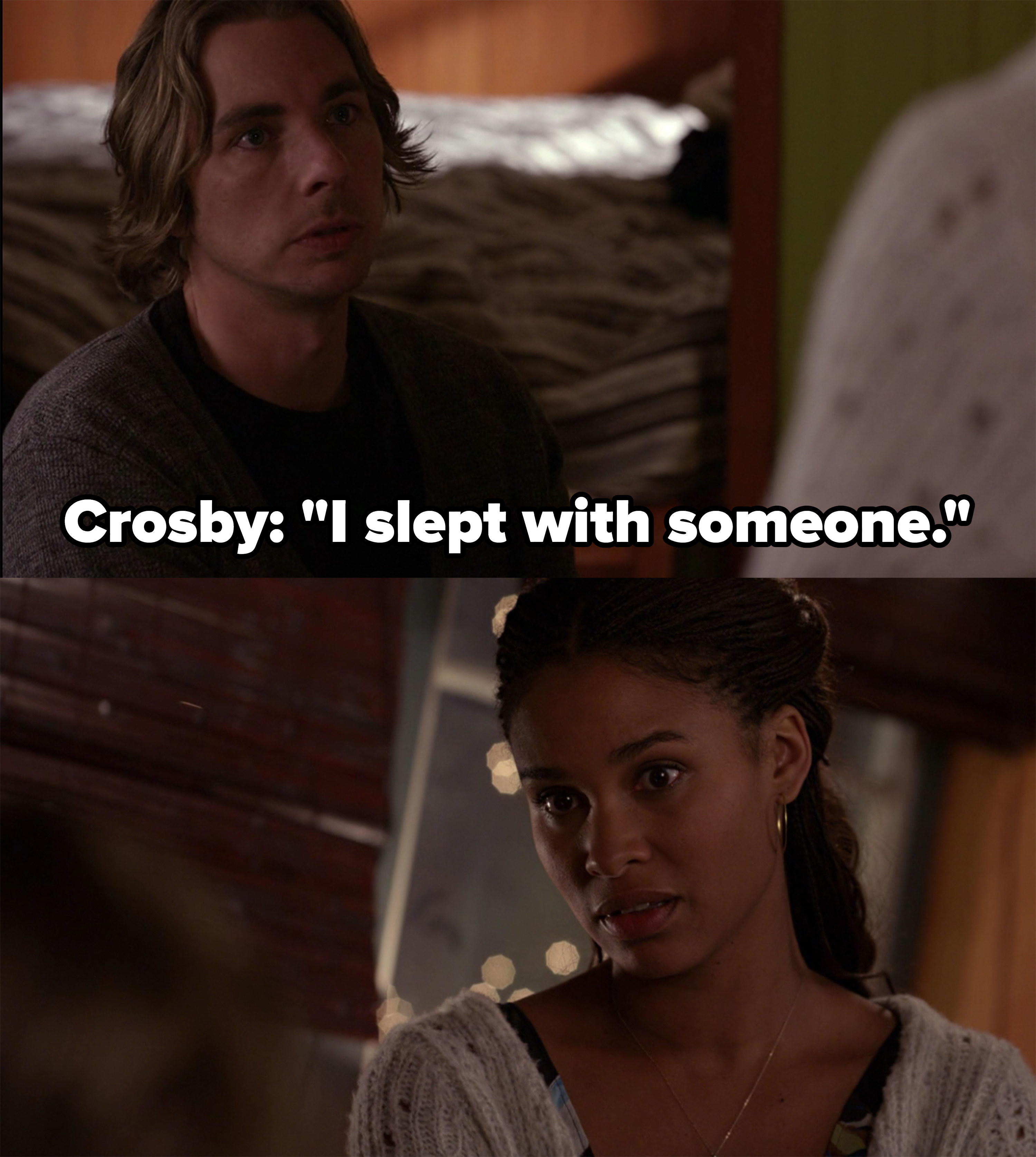 Crosby tells Jasmine he slept with someone else