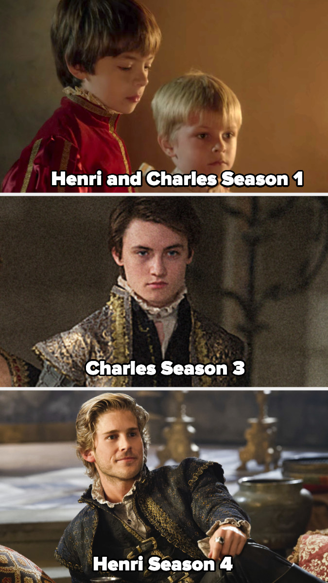 Henri and Charles as kids in season 1, then Charles as a full adult in Season 3 and Henri as an adult in Season 4