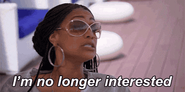 Tami Roman raises a shoulder in a small shrug and says, &quot;I&#x27;m no longer interested,&quot; on Basketball Wives