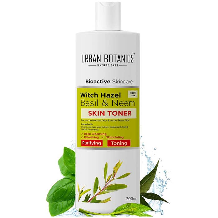 Bottle of the witch hazel toner