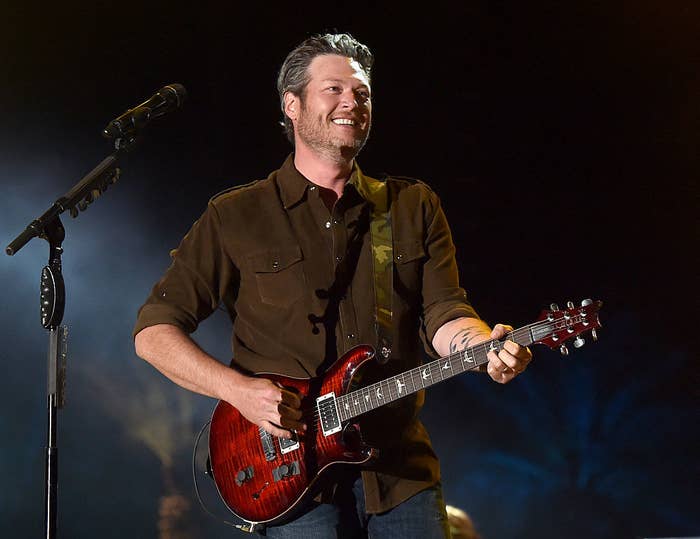 Blake performing