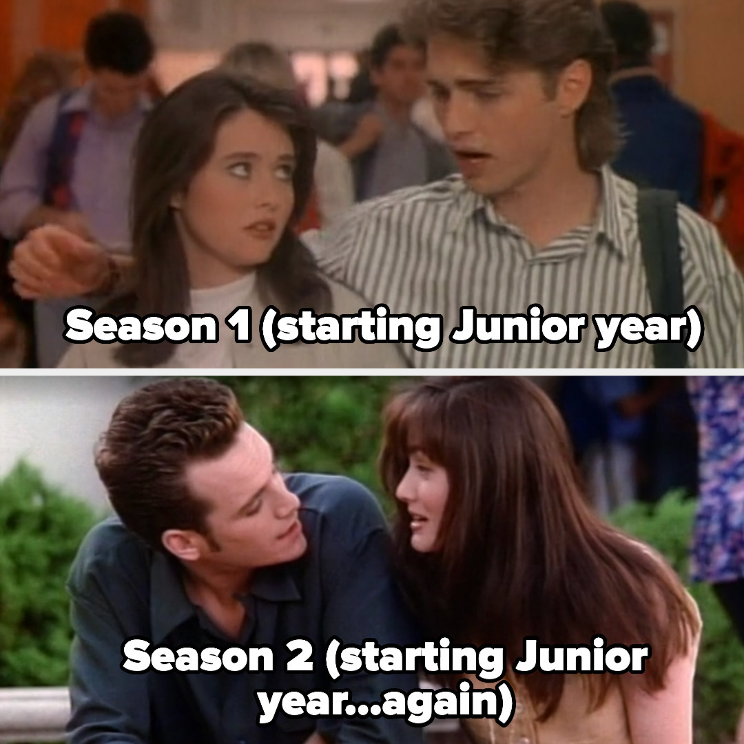 the characters starting their junior years in Season 1 and 2