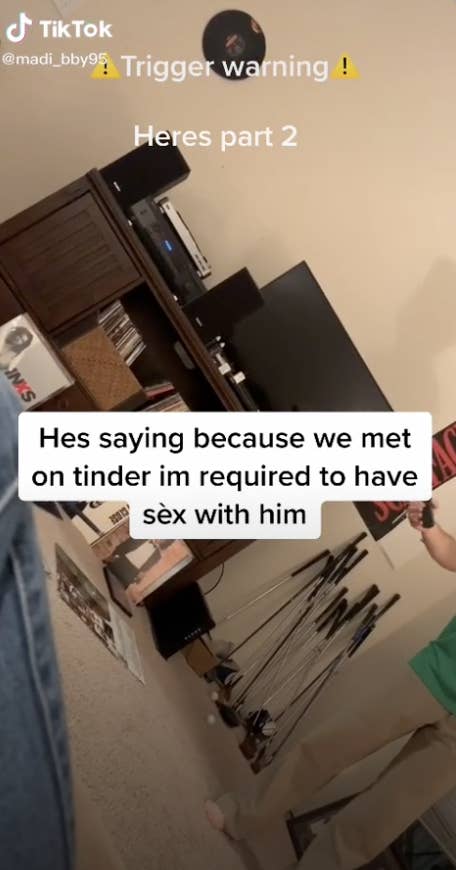 He&#x27;s saying because we met on Tinder I&#x27;m required to have sex with him&quot;