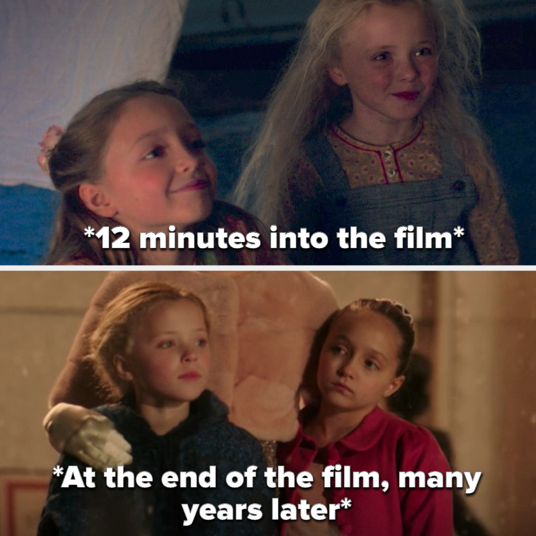 P.T.&#x27;s daughters at the same age at the start and end of the film