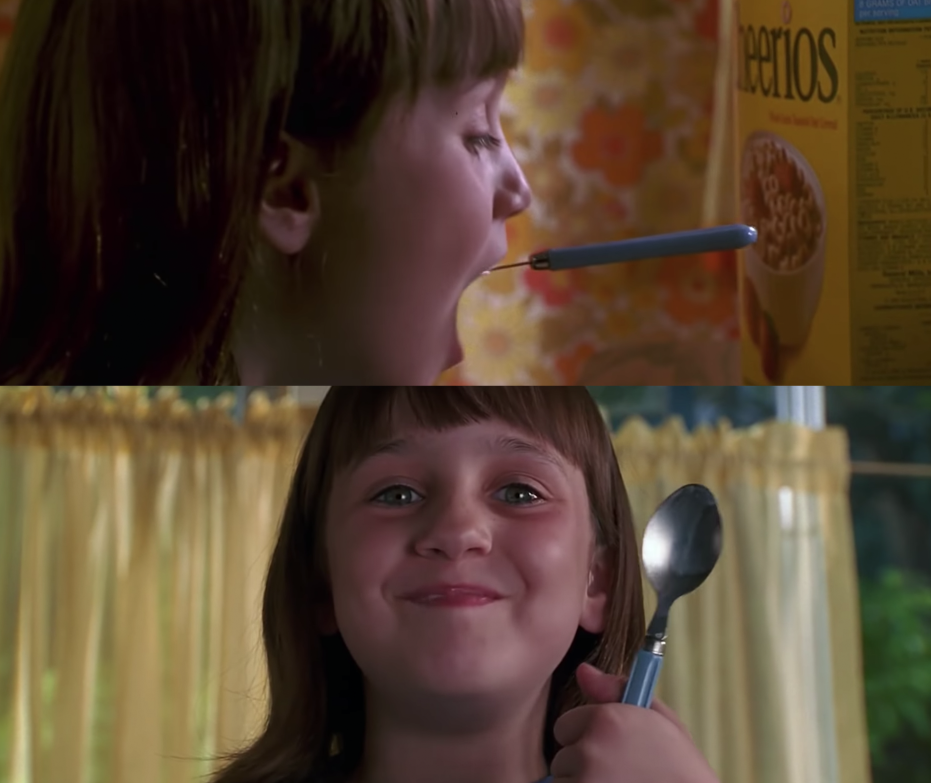 Mara Wilson as Matilda Wormwood in the movie &quot;Matilda.&quot;