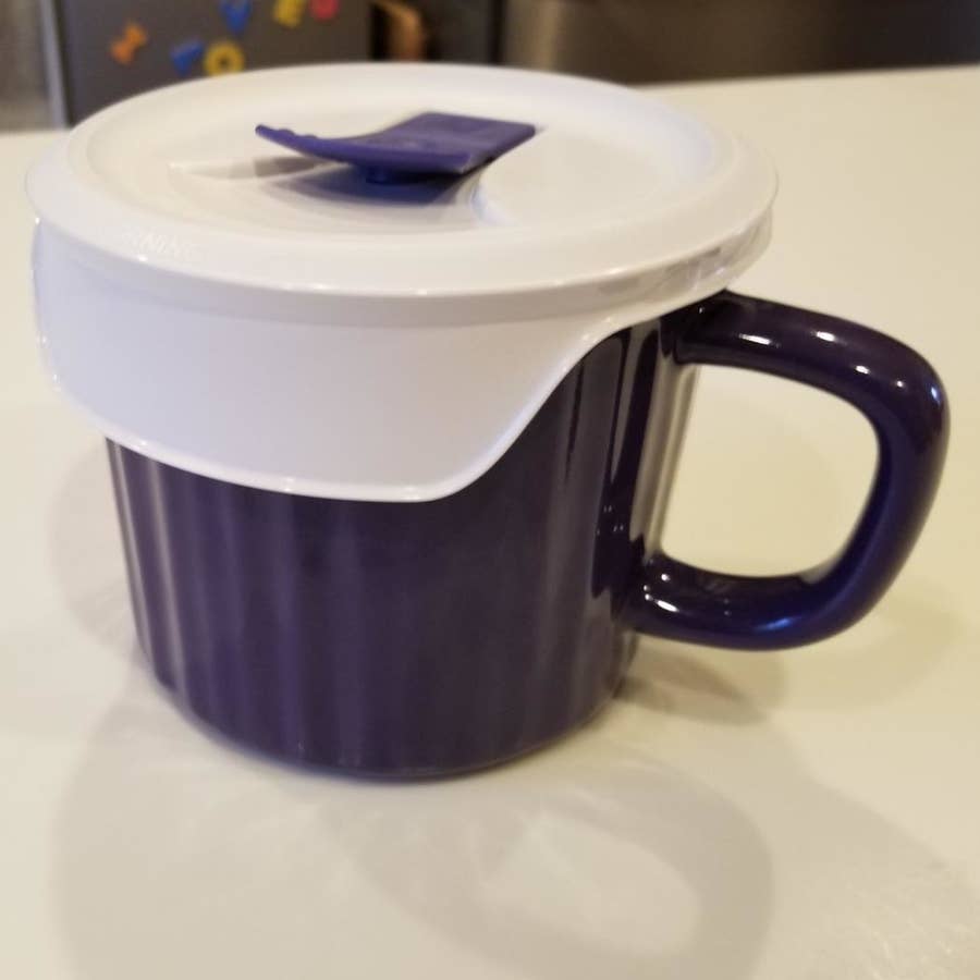 Microwavable Soup Mug with Lid and Scoop Soup to- Go Container