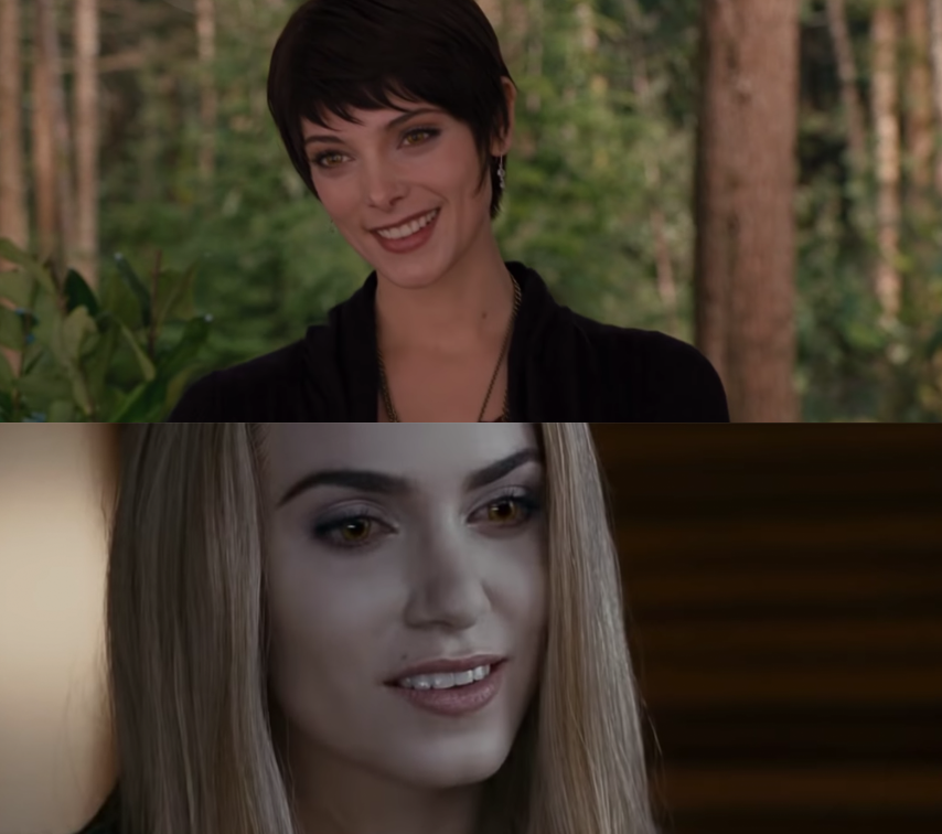 Ashley Greene and Nikki Reed as Alice and Rosalie Cullen in the movie &quot;Twilight.&quot;