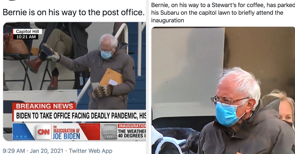 Bernie Sanders' Extremely Practical Inauguration Look