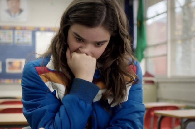 A student being stressed about school