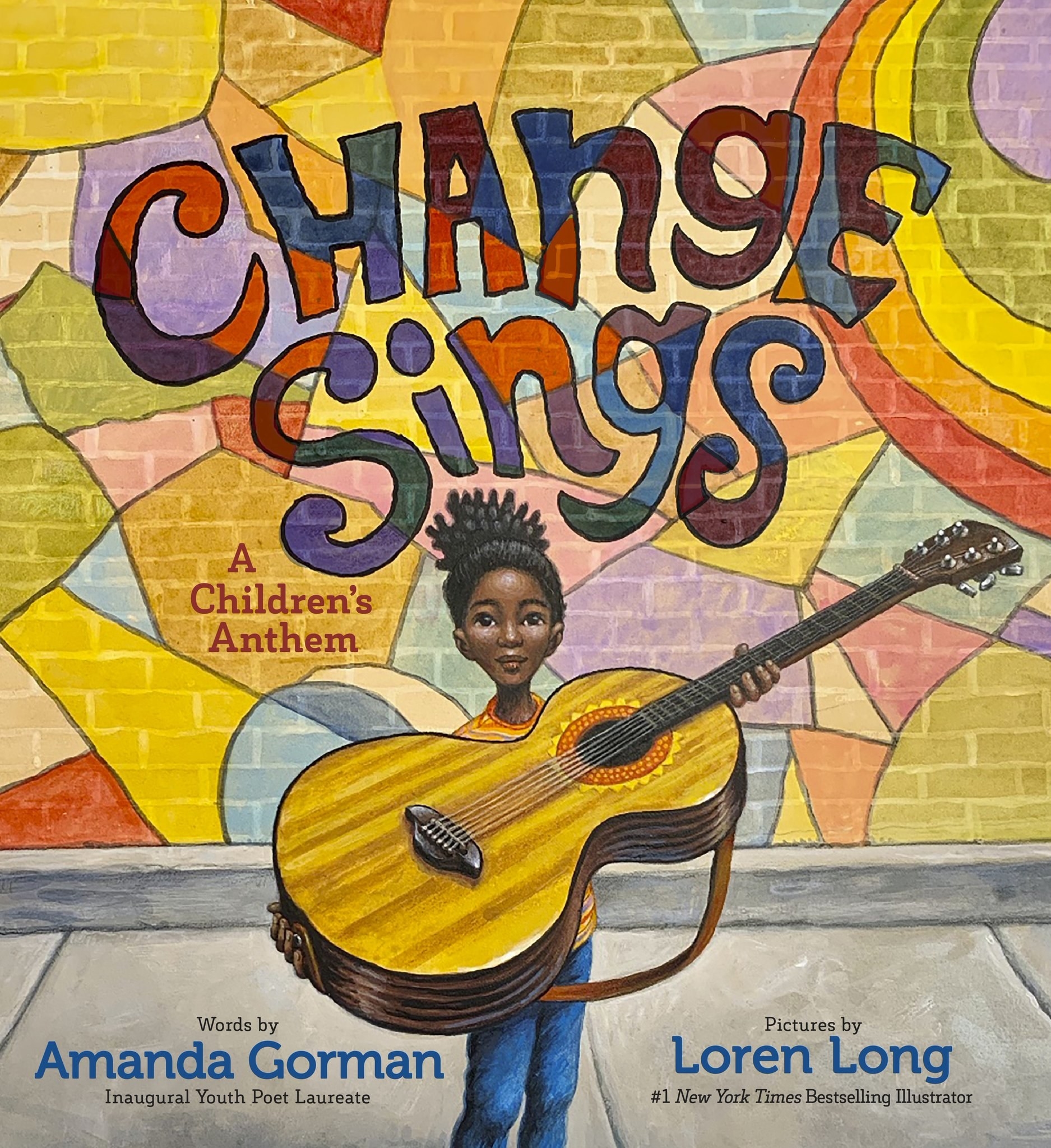 The cover of the book features an Black girl holding a large guitar