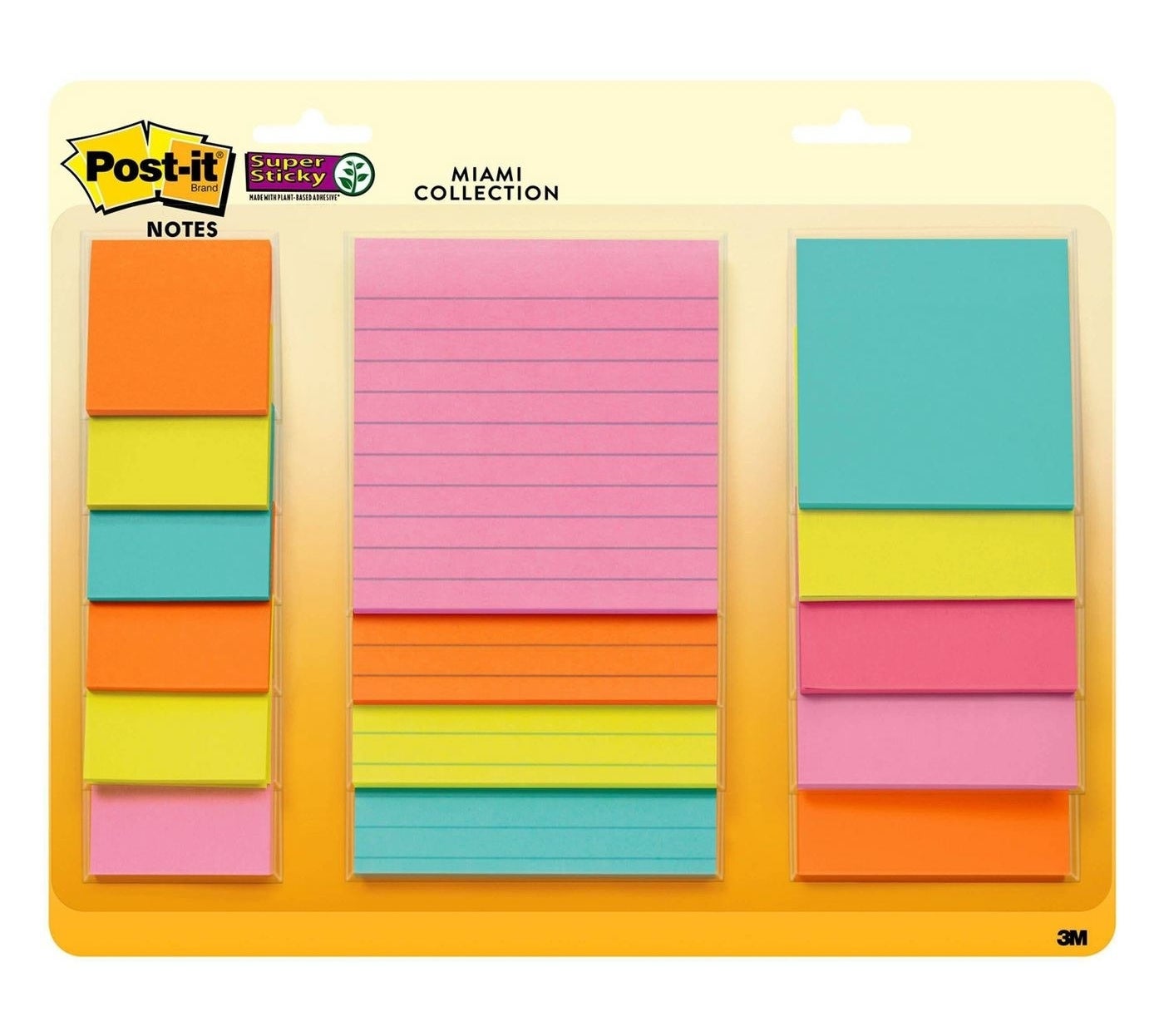 the Miami Collection Post-it 15 count Super Sticky Notes Pack