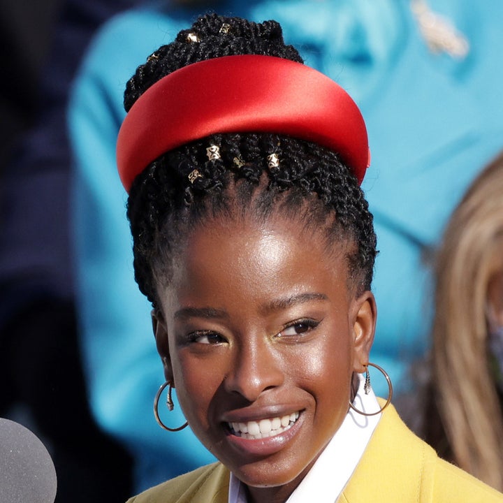 Amanda Gorman reading her poem