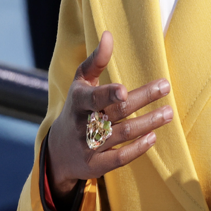 Oprah Gifted Inaugural Poet Amanda Gorman Her Ring And Earrings