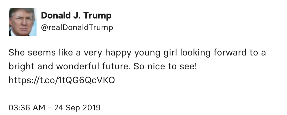 &quot;She seems like a very happy young girl looking forward to a bright and wonderful future. So nice to see!&quot;