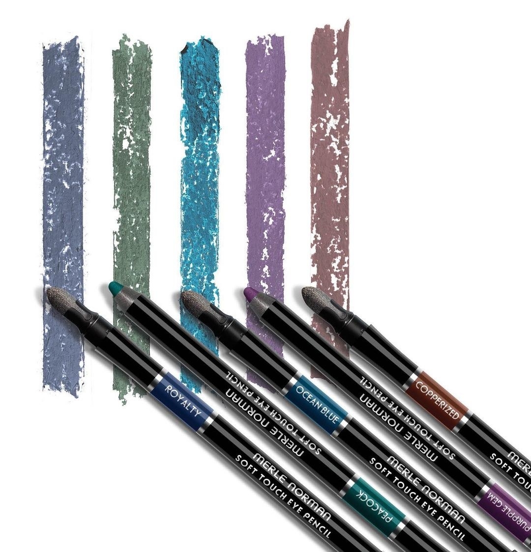 the eyeliners in different colors and swatches