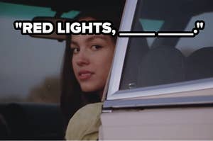 red lights blank blank label over music video screenshot