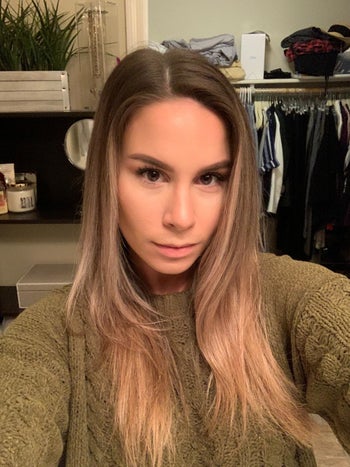 Reviewer after with refreshed hair