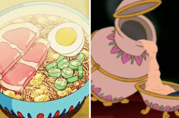 "Ponyo" ramen alongside soup du jour from "Beauty and the Beast"