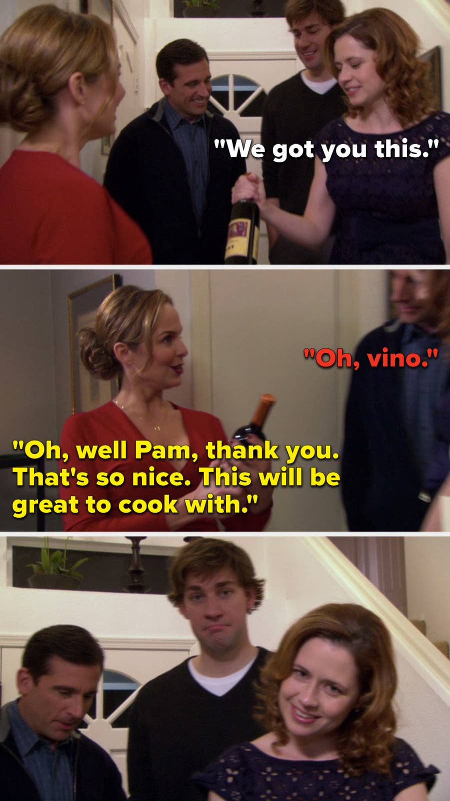 32 Moments From The Office Dinner Party Episode, image size:900x1600
