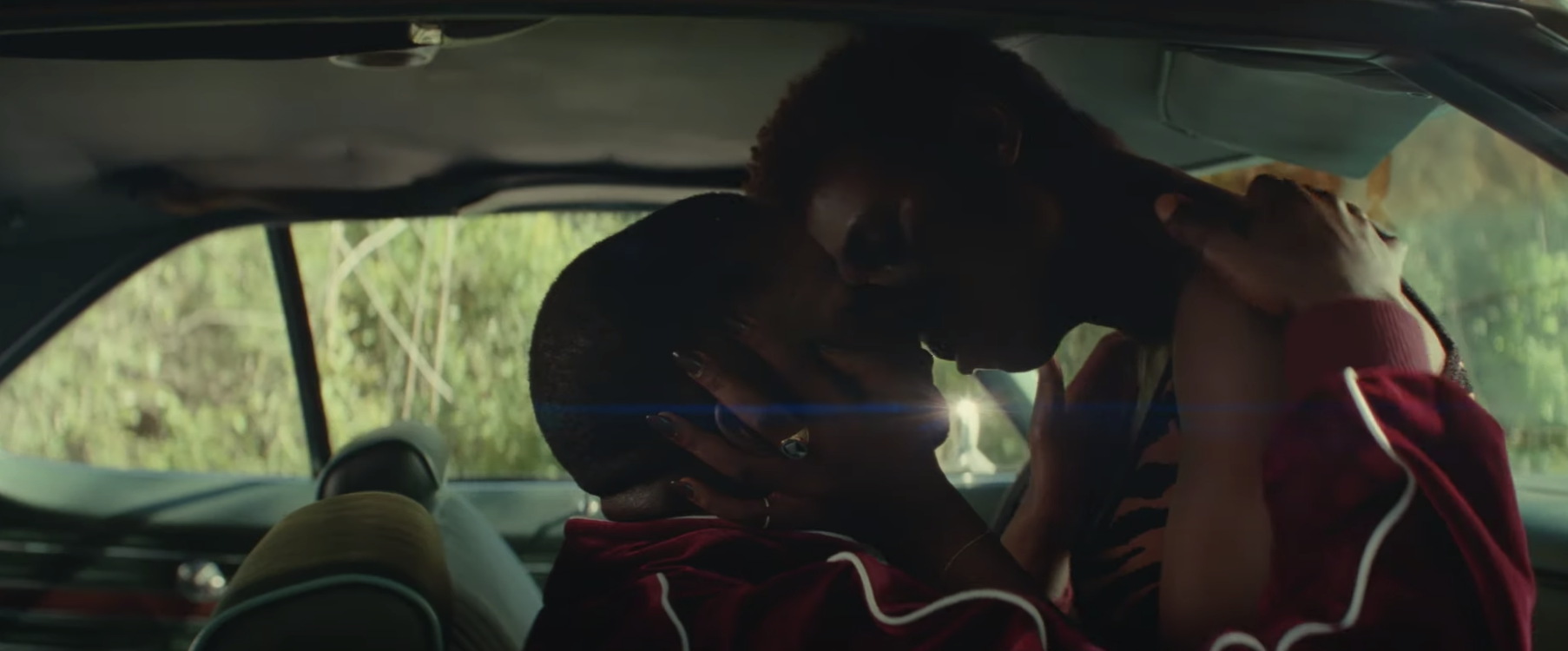 Daniel Kaluuya and Jodie Turner-Smith having sex in a car in &quot;Queen &amp;amp; Slim&quot;